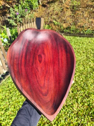 Fruteira Folha de Figueira em Madeira Nobre