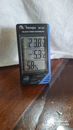 Termo-Higrômetro Digital, modelo Minipa MT-242.