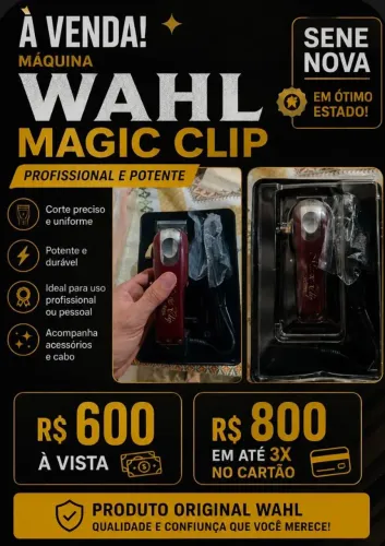 Máquina Whall Magic clip semi novo