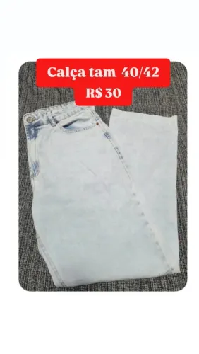 Calça jeans wide leg