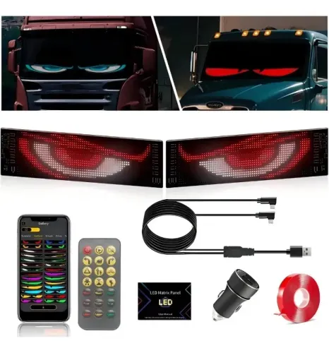 Farol Led Angel Eyes Quadrado P&d Pda0329 35x10cm