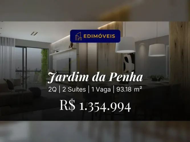 S BELLO: Apartamento com 2 Suítes e Garden em Jardim da Penha