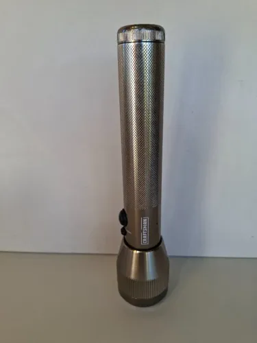 Lanterna de mão antiga Craftsman 26 cm aço inox anos 1990