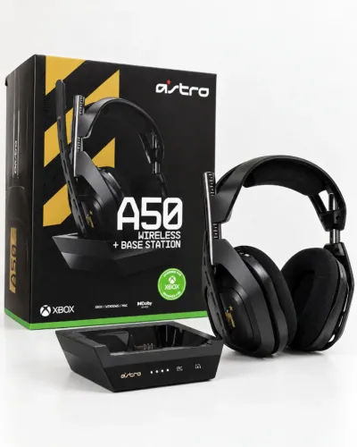 Headset Astro A50 Gen 4 Wireless + Base Station Xbox/PC - Pouquíssimo Uso