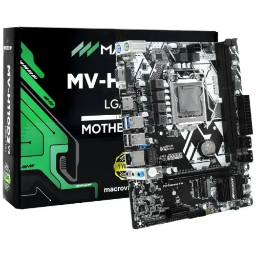 PLACA MAE LGA 1151 MACROVIP MV-H110D3V3 M.2/VGA/HDMI/DDR3