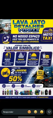 Lava jato na Guedes Miranda lave seu carro lá e ele sair top da hora