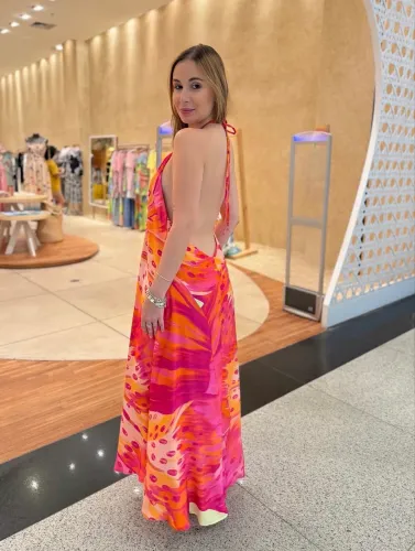 Vestido farm frente unica 