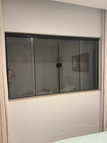 Janela de vidro temperado