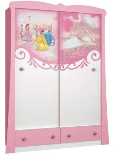 Quarto de Princesa Pura Magia Completo - 5 Peças (Cama com Dossel e mais!)