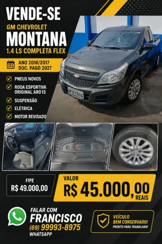 Chevrolet Montana LS 1.4 Econoflex 8V 2P 2017