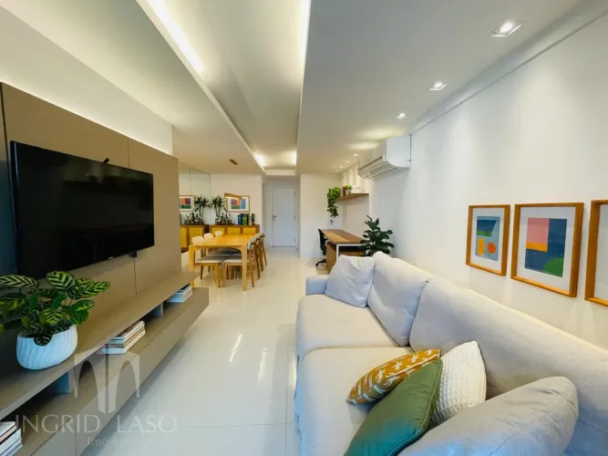 Vista Permanente para o Mar | Apartamento de Alto Padrão com Suíte, Closet e Espaço Gourme