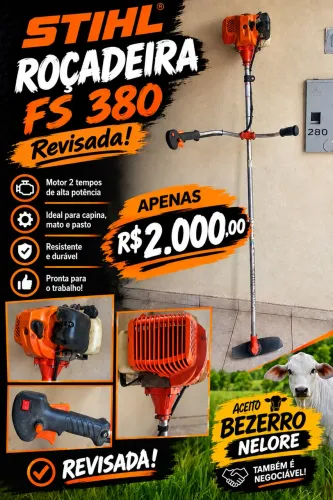 Roçadeira FS 380 Stihl ! Revisada !