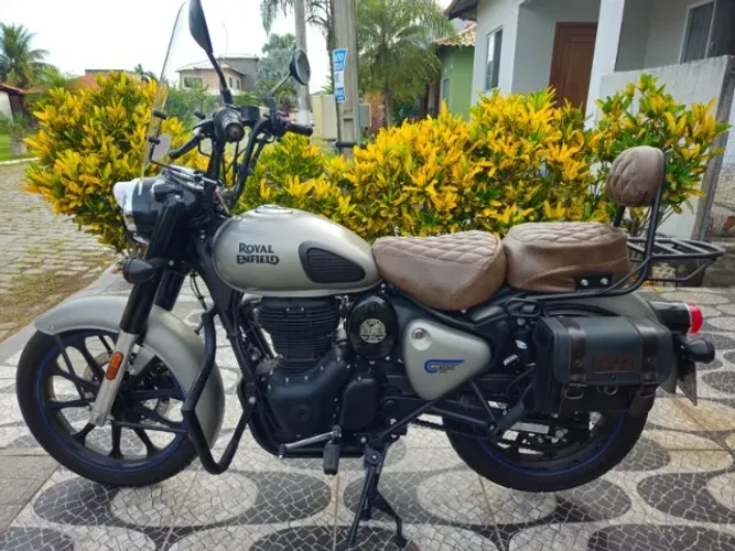Royal Enfield Classic 350 - Gunmetal Grey (Impecável / Pronta para Viajar)
