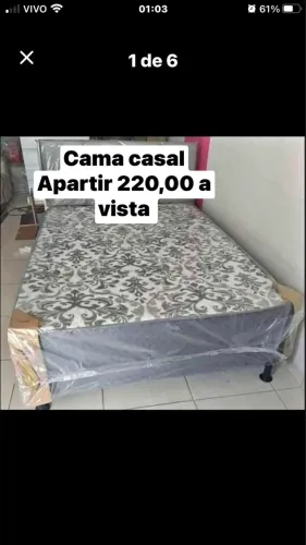 Cama casal da fábrica