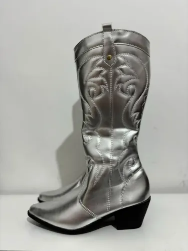 Bota Feminina Texana Prata Cowboy 36