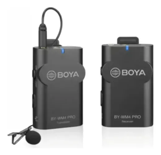 Microfone Lapela Sem Fio Boya By-wm4 Pro