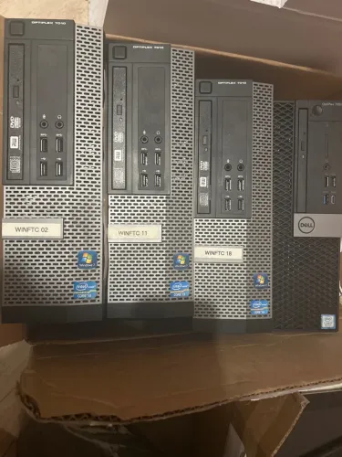 Lote 4 Desktops Dell OptiPlex (1x 7060 + 3x 7010 SFF) P/ Peças Ou Reparo