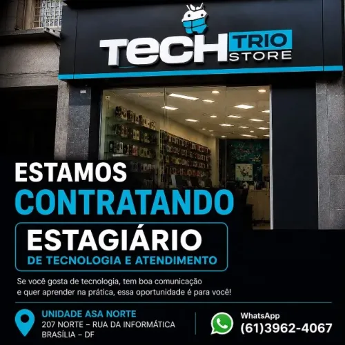 VAGA DE ESTÁGIO - TECNOLOGIA E ATENDIMENTO