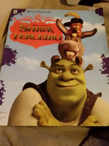 Livro Ilustrado Shrek Terceiro.