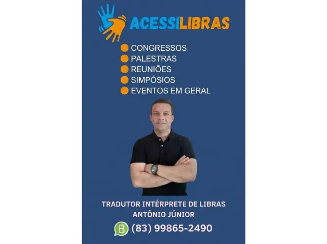Tradutor Intérprete de LIBRAS - Antônio Júnior 