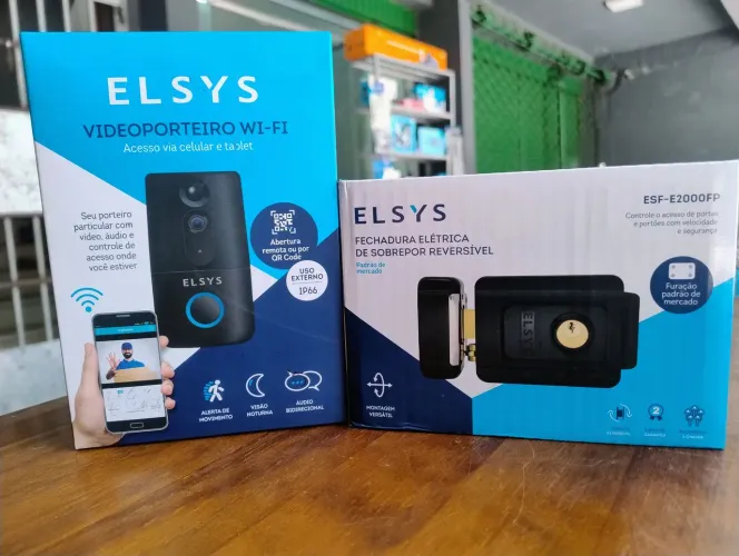FECHADURA ELÉTRICA+VÍDEO PORTEIRO KIT PROMOCIONAL
