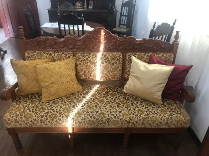 Conjunto de sofá (vintage) em bom estado - sofá para três lugares + 2 poltronas