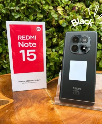 Redmi Note - 15- 256/8 Black - Preto - Novo Lacrado - Câmera top