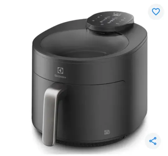 Air Fryer Electrolux nova, por Rita Lobo 5,1L Cinza Expert c/Visor 1500W (EAF170)