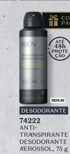 DIA DOS PAIS - Antitranspirante Aerossol Men sem perfume 100ml