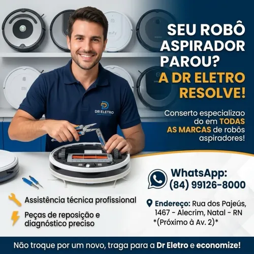 Consertos em Robô Aspirador de todas as Marcas