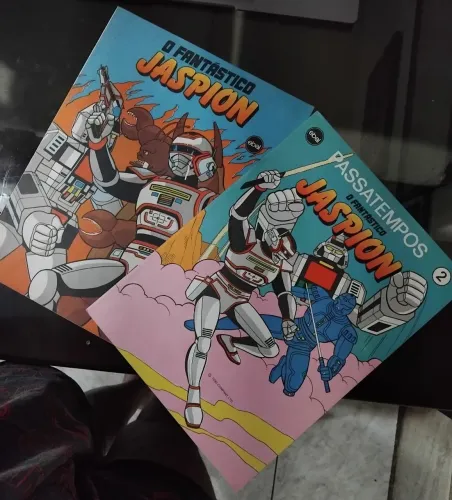 Livros de Atividades e Passatempos Jaspion - Vols. 01 & 02 - Originais Anos 80 - Ebal