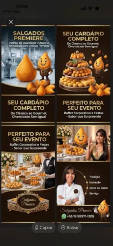 Salgados pra festa e eventos minis é grande