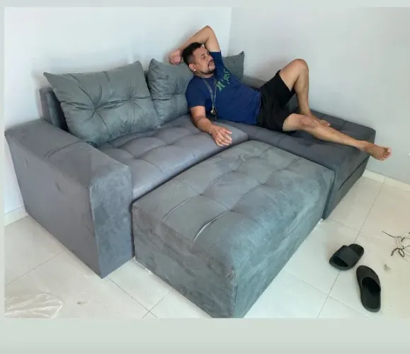Pronta entrega na cor cinza . Lindooo