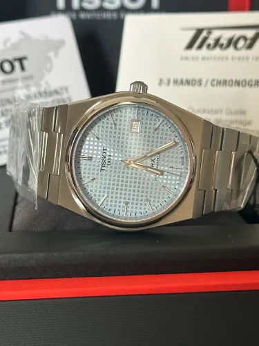 Relógio Tissot prx ice blue automático novo