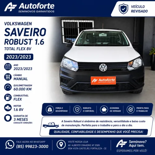 Volkswagen Saveiro Robust 1.6 Total Flex 8V 2023