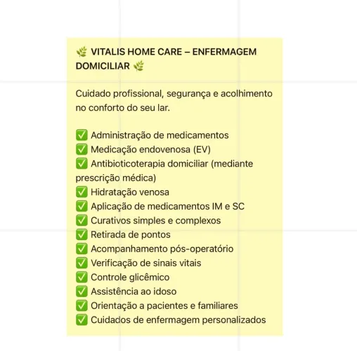Enfermeira em domicílio 