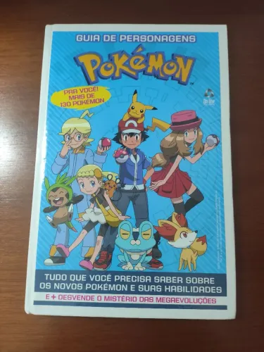 Livro pokémon guia de personagens capa dura