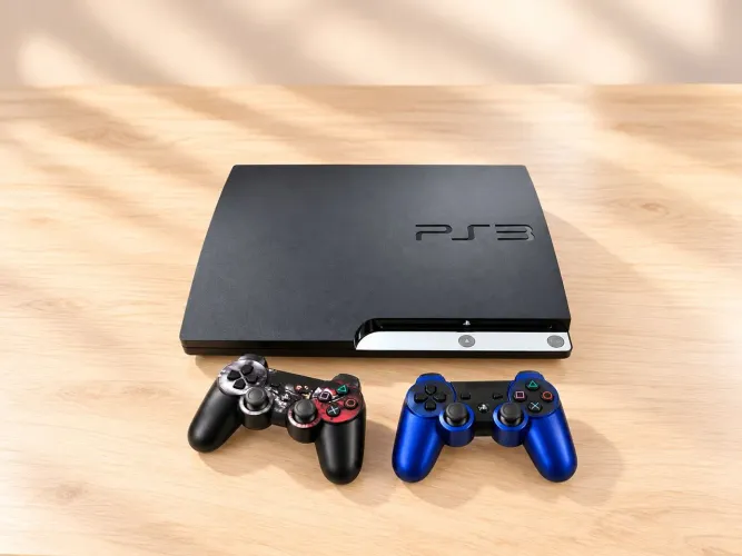 Playstation 3 Slim Sony 320gb Preto com 2 Controles