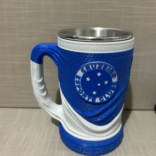 Caneca do Cruzeiro com copo de alumínio nova