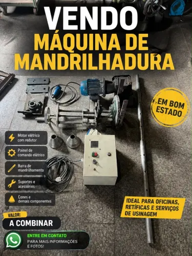 Vendo mandrilhadora para embuchamento 