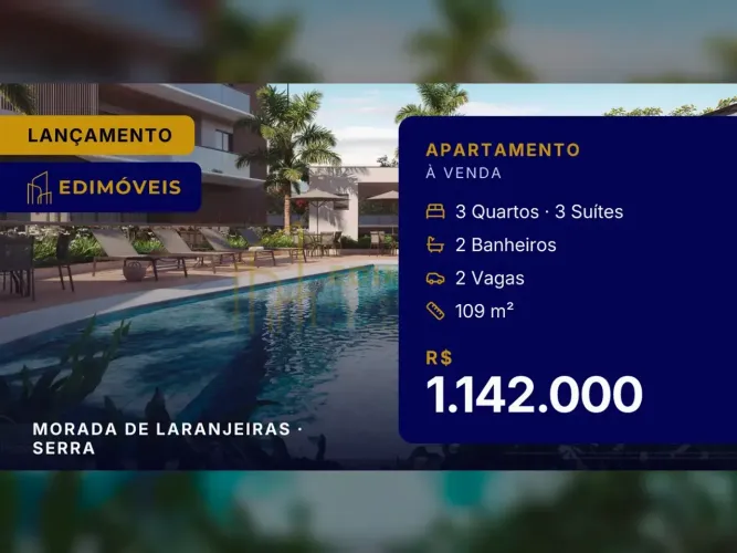 Apartamento Moderno em Morada de Laranjeiras: 3 Suítes e Varanda Gourmet!