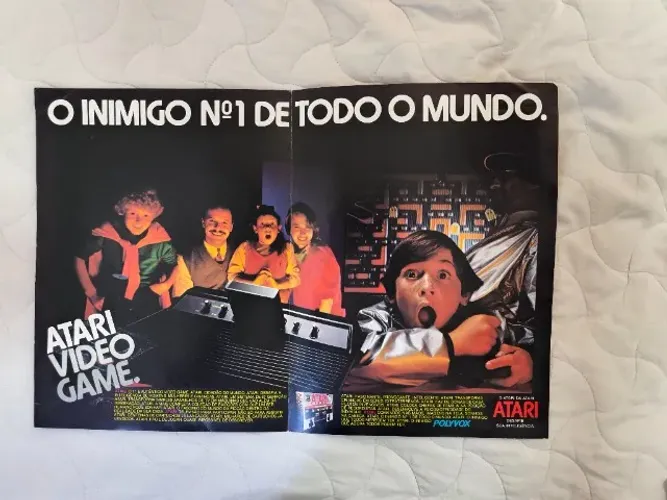 Folheto Propaganda Atari 2600 Polyvox