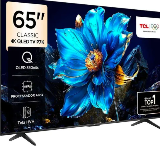 Smart TV 65 TCL P7K 4K LED - Ideal para Games e Filmes