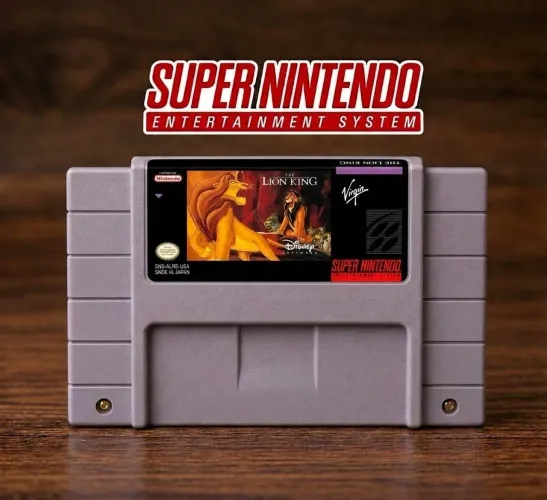 Jogo fita Rei leão DUBLADO E LEGENDADO em português Super Nintendo repro.