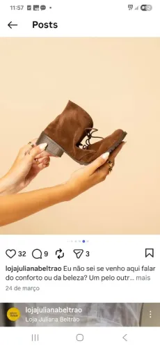 Bota feminina mega confortável
