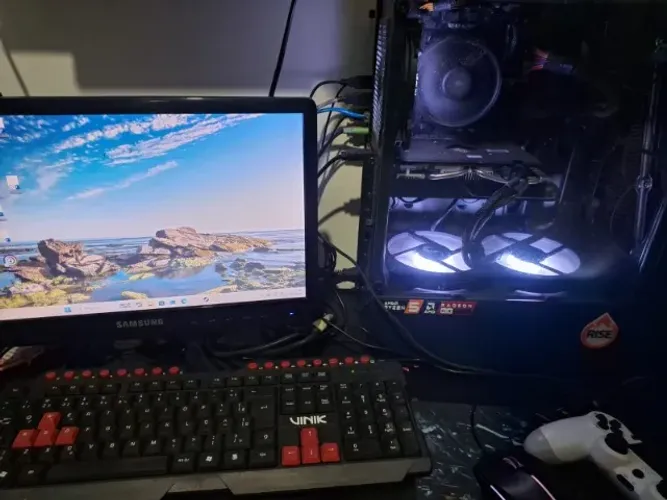 PC Gamer Ryzen 5 5500 + RX 570 4GB + 16GB RAM | Pronto para Jogar