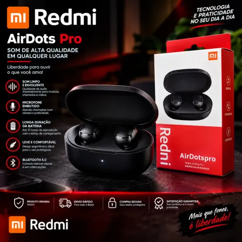 Fone Bluetooth Redmi AirDots Pro 