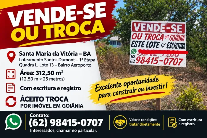 Vende-se ou troca.