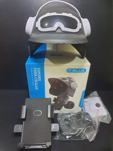 Suporte para celular moto capacete