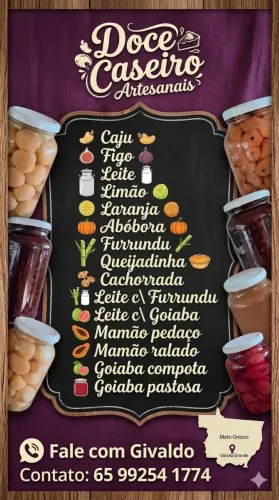 Doces Caseiro , uma delícia de doce com sabor e qualidade